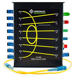 Greenlee LC-500 - компенсатор мертвой зоны 500м для SM волокна с адаптерами FC/UPC, SC/UPC, SC/APC, ST/UPC,
