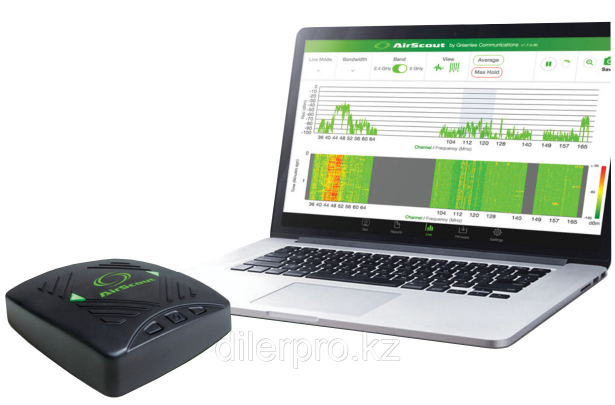 Greenlee AirScout LIVE PRO - анализатор WiFi сети с анализатором спектра - фото 1 - id-p70324058