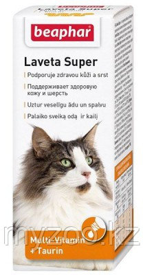 Beaphar Laveta Super Cat, 50 мл. |Беафар Лавета Супер, мультивитамины для кошек|