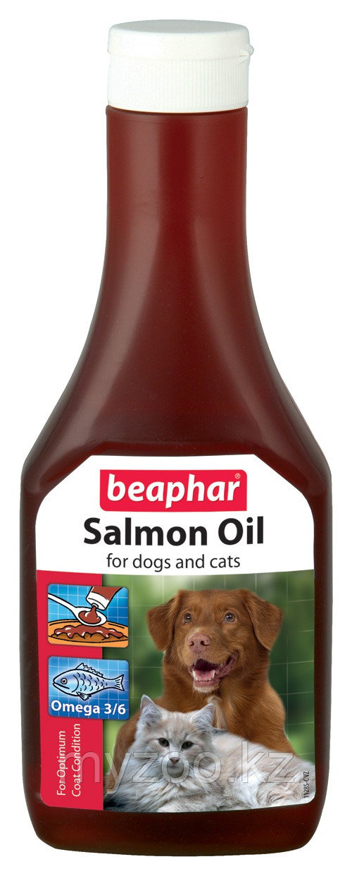 Beaphar Salmon Oil масло лосося для собак и кошек 425 мл - фото 1 - id-p70324688