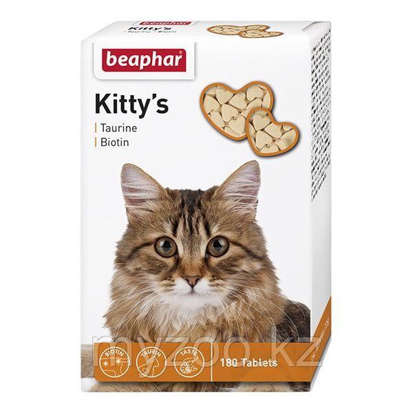 Beaphar Kitty*s Mix, Беафар Киттис Микс таурин-биотин  витамины для кошек, уп. 180 табл.