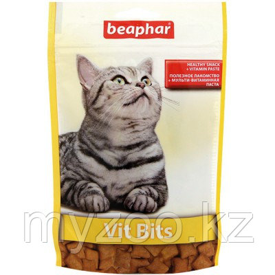 Beaphar Vit-Bits, Беафар подушечки для кошек, лакомства с витаминной пастой, 35гр.