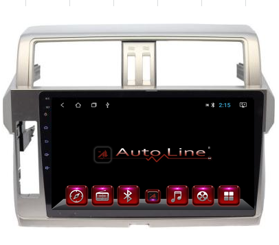 Автомагнитола AutoLine Toyota Prado 155 2014-2015 ПРОЦЕССОР 4 ЯДРА (QUAD CORE), фото 1