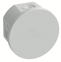 Коробка ответвит. с 4 кабельными вводами д.20мм, IP44, д.80х40мм (розница)