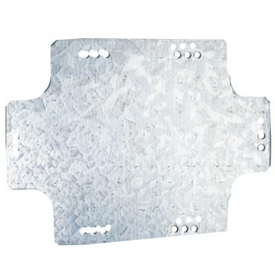 Монтажная пластина из оцинк. стали 340х255х2мм, для коробок 380х300мм