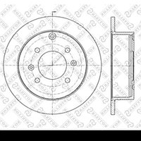 Диск тормозной задний Hyundai Sonata EF 98-05