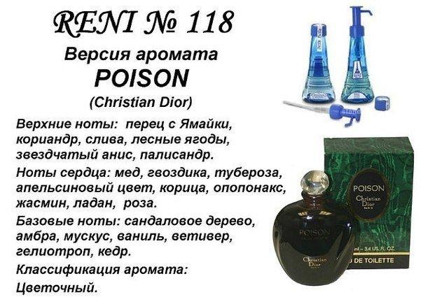 Аромат направление poison (christian dior) 100мл