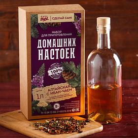 Набор для приготовления настойки "Алтайская с Иван-чаем": набор трав и специй и бутылка
