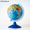 Глобус с подсветкой от сети Globen «Классик Евро» {физический, политический, рельефный} (физический / 21 см), фото 5