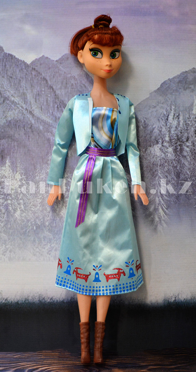Детская музыкальная кукла "Холодное сердце" Анна в платье и сапожках 55см W998 - фото 3 - id-p70324538