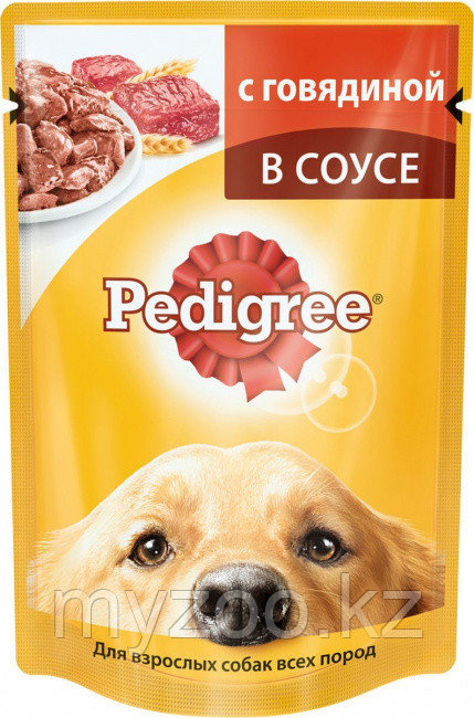 Pedigree для взрослых собак говядина в соусе, 85 гр