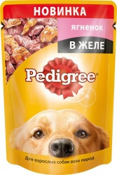 Pedigree для взрослых собак ягненок в желе ,85 гр