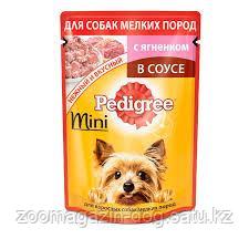 Pedigree для взрослых собак мелких пород ягненок в соусе, 85 гр