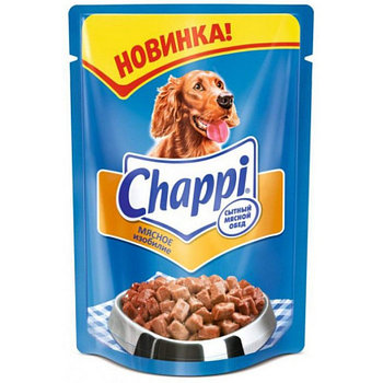 Chappi для собак мясное изобилие, 85 гр