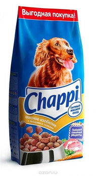 Chappi  для собак сытный мясной обед мясное изобилие, 15 кг