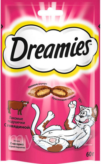 DREAMIES лакомство для кошек c говядиной, 60 гр - фото 1 - id-p70367990
