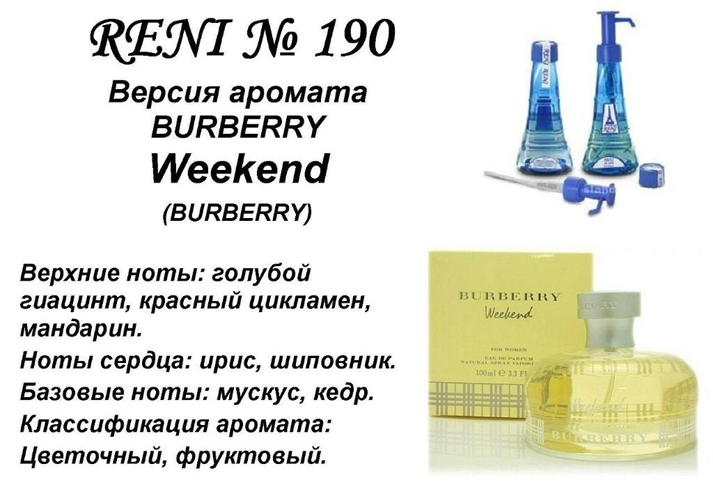Аромат направление burberrys week end (burberry) 100мл