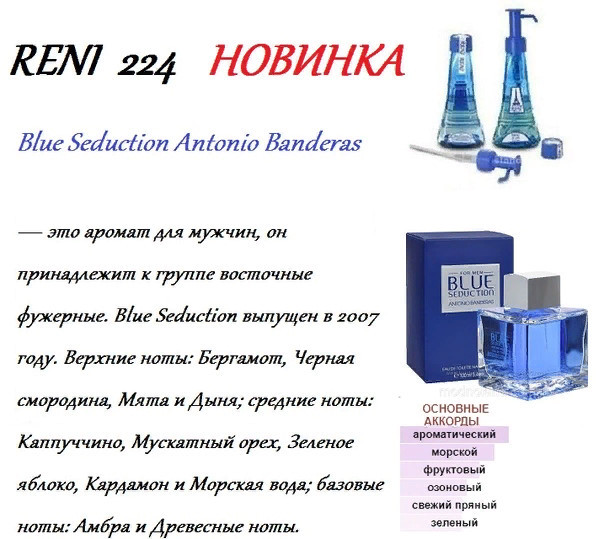 Аромат направление blue seduction men (a.banderas) 100мл