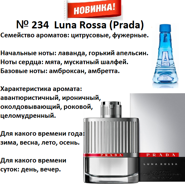 Аромат направление luna rossa (prada) 100мл