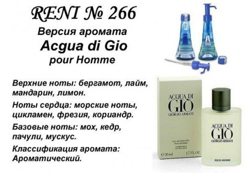 Аромат направление acqua di gio (armani) 100мл