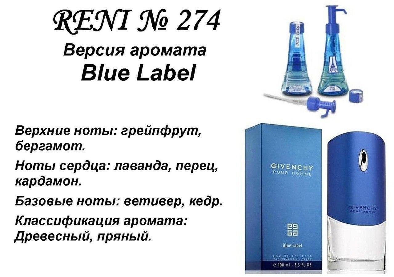 Аромат направление givenchy blue label 100мл