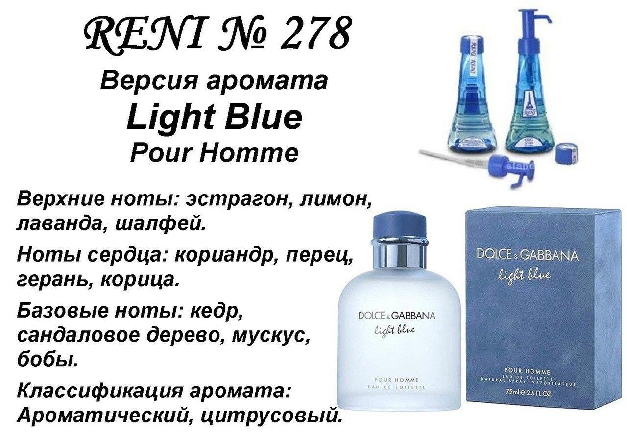 Аромат направление light blue pour homme (d&g) 100мл