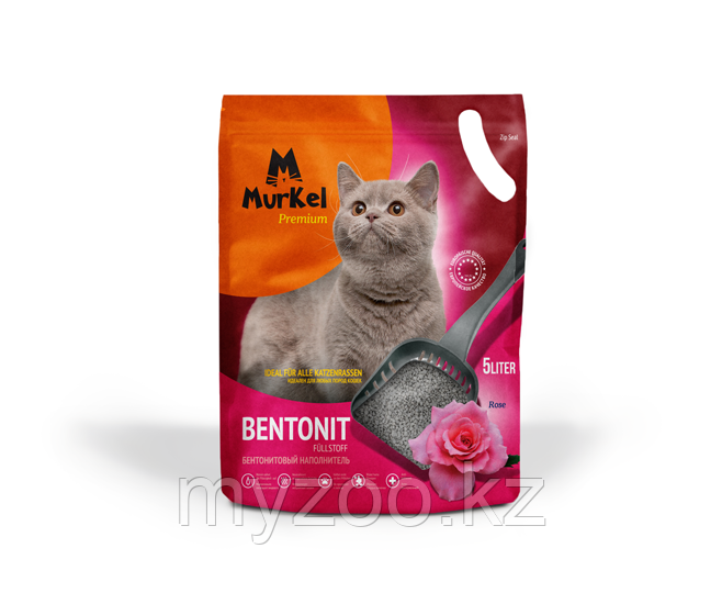 Murkel, Муркель силикагелевый наполнитель для кошек с ароматом Розы, уп. 22л (10кг)