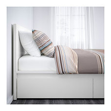 Кровать+ 4 ящика МАЛЬМ белый 180х200 Леирсунд ИКЕА, IKEA, фото 3