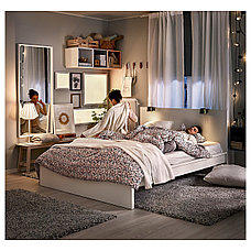 Кровать каркас МАЛЬМ белый 180х200 Леирсунд ИКЕА, IKEA, фото 2