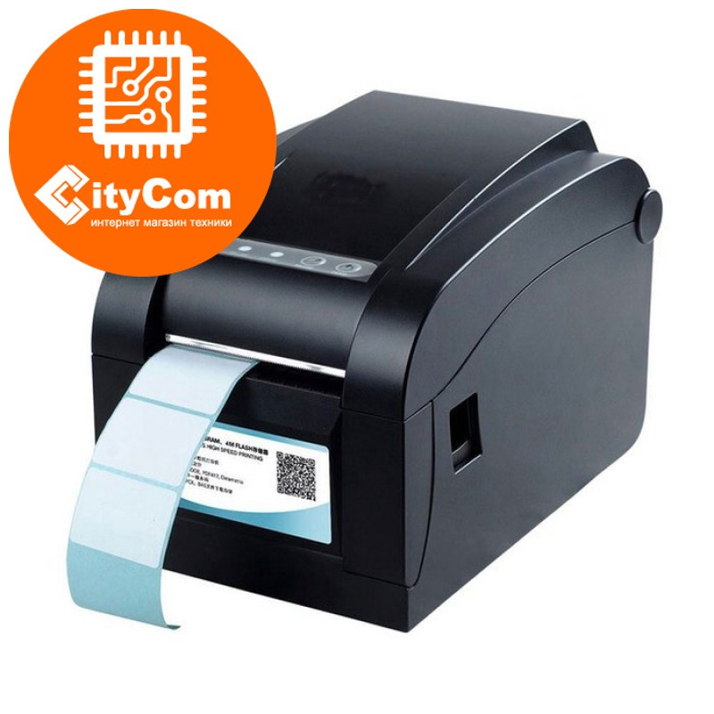 Принтер этикеток чеков 2 в 1 Xprinter XP-350B POS термопринтер чековый для магазинов, бутиков, кафе и др