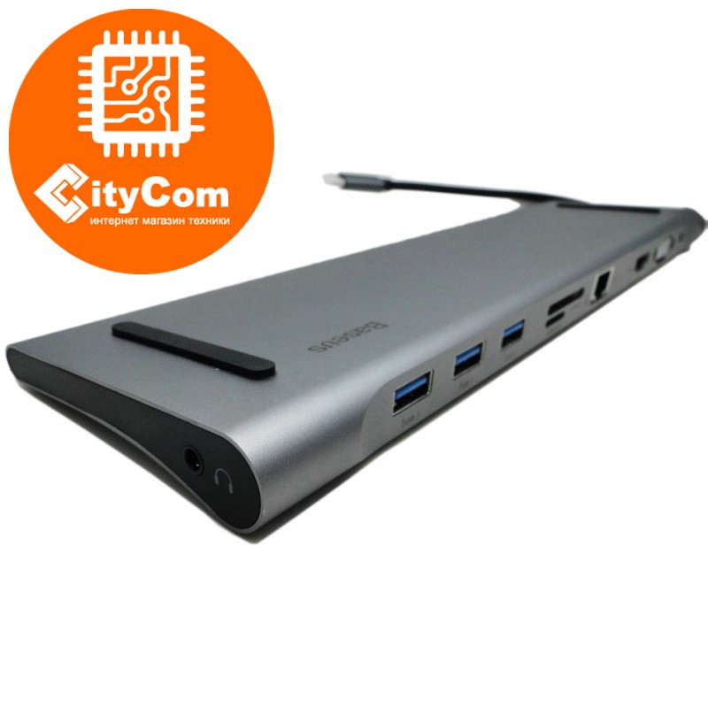 HydraDock Baseus, 10-портовая USB-C док-станция для Apple MacBook и др. Адаптер, переходник. Dock. Арт.5699