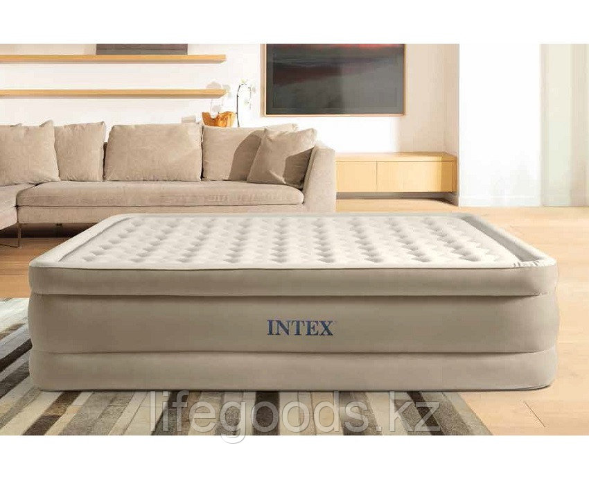 Надувная кровать двуспальная со встроенным насосом Intex 64428