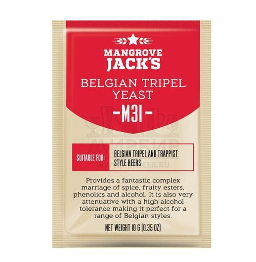 Дрожжи Mangrove Jack's Belgian Tripel M31, 10 г