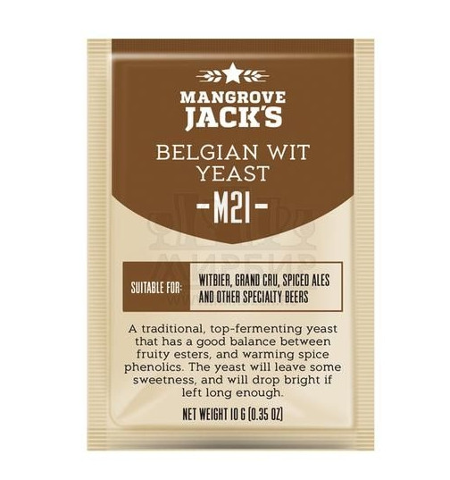 Дрожжи Mangrove Jack's Belgian Wit M21, 10 г