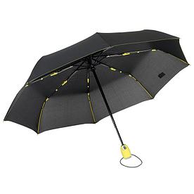 Складной зонт-автомат Streetlife | чёрный / жёлтый