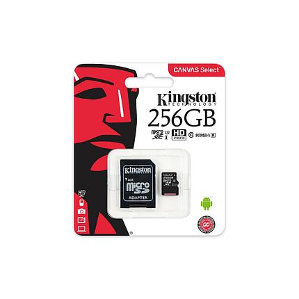 Карта памяти MicroSD 256GB Class 10 U1 Kingston SDCS/256GB, фото 2