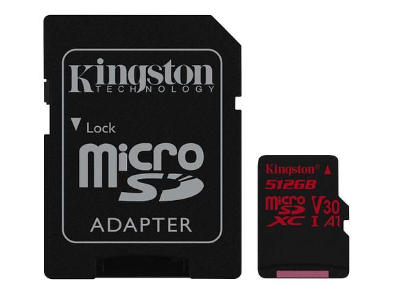 Карта памяти MicroSD 512GB Class 10 U3 A1 Kingston SDCR/512GB, фото 2
