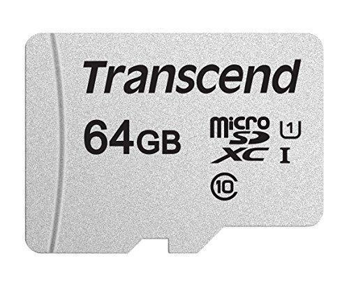 Карта памяти MicroSD 64GB Class 10 U1 Transcend TS64GUSD300S, фото 2