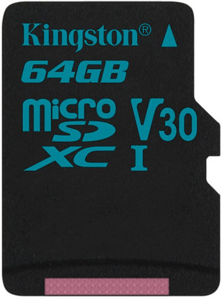 Карта памяти MicroSD 64GB Class 10 U3 Kingston SDCG2/64GBSP, фото 2