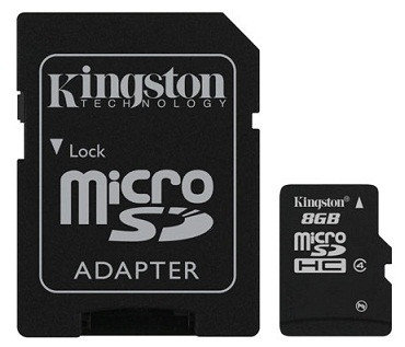 Карта памяти MicroSD 8GB Class 4 Kingston SDC4/8GB, фото 2