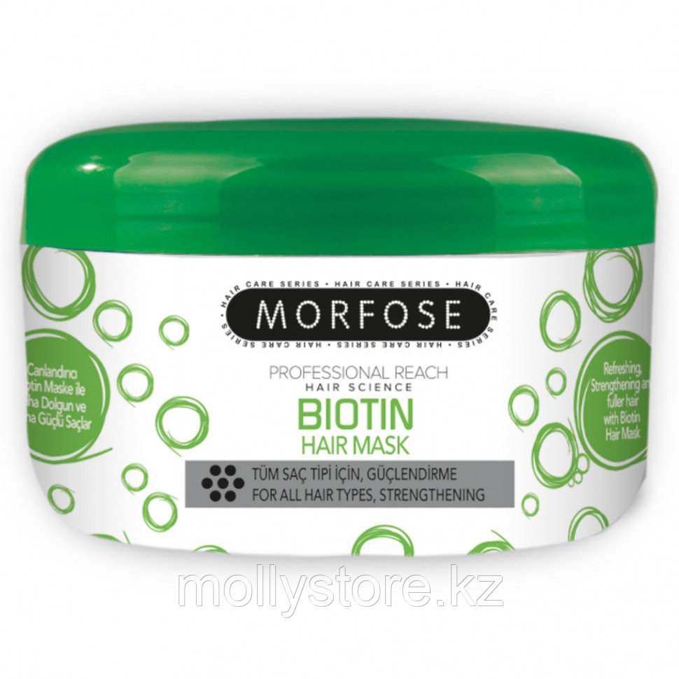 Morfose Biotin Маска для всех типов волос укрепляющая 500 мл
