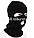 Балаклава (лыжная маска) с прорезями для глаз и губ вязанная черная, фото 2