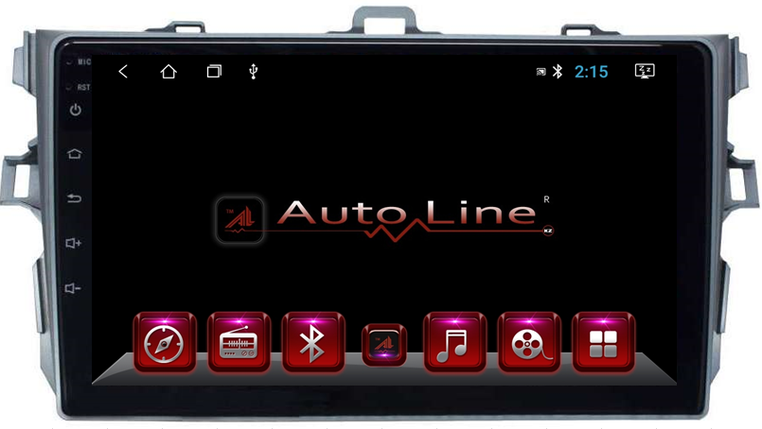 Автомагнитола AutoLine Toyota Corolla 2007-2013  HD ЭКРАН 1024-600 ПРОЦЕССОР 8 ЯДЕР (OCTA CORE), фото 2