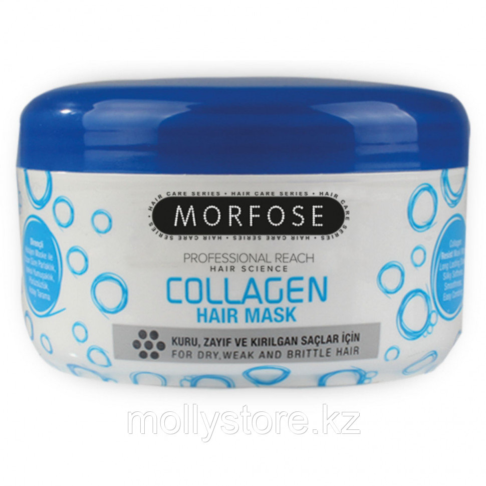 Morfose Collagen Маска для сухих слабых ломких волос 500 мл