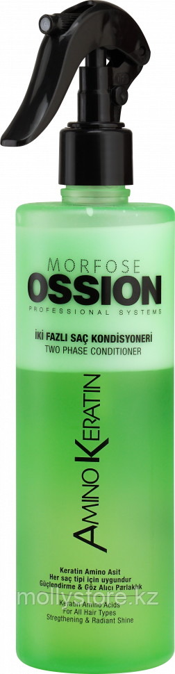 Morfose Ossion Amino Keratin Спрей-кондиционер Двухфазный для всех типов волос 400 мл