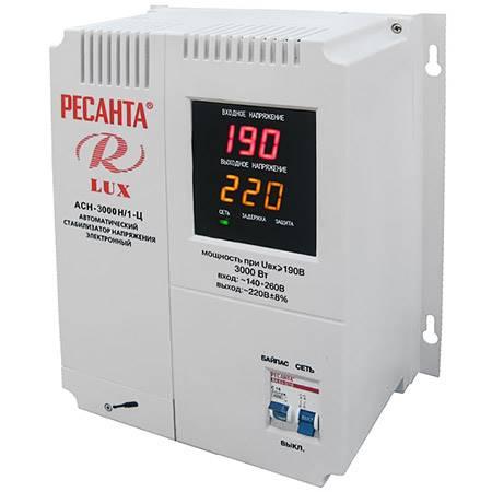 Стабилизатор напряжения Ресанта АСН-3000 Н/1-Ц Lux настенный