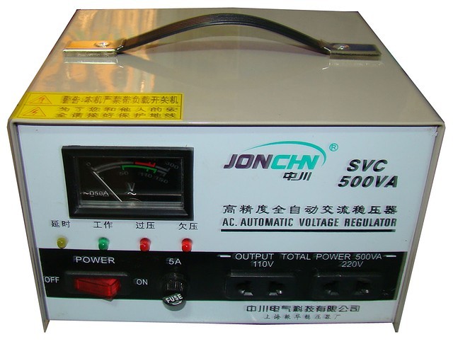 Стабилизатор напряжения JONCHN 0.5 кВт - фото 1 - id-p269420