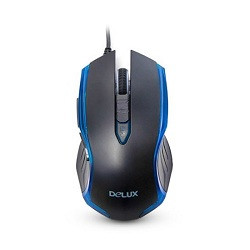Мышь проводная Mouse Delux DLM-556OU, Игровая, Оптическая, 600/1000/1600dpi
