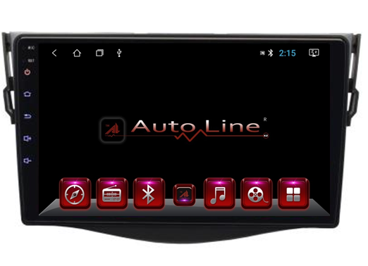 Автомагнитола AutoLine Toyota RAV4 2007-2013 ПРОЦЕССОР 4 ЯДРА (QUAD CORE)