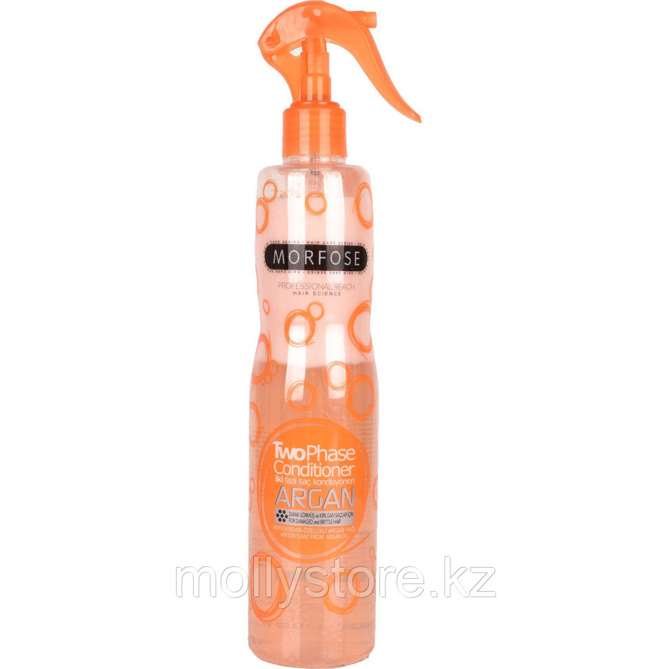 Morfose Argan Спрей-кондиционер Двухфазный для поврежденных и ломких волос 400 мл